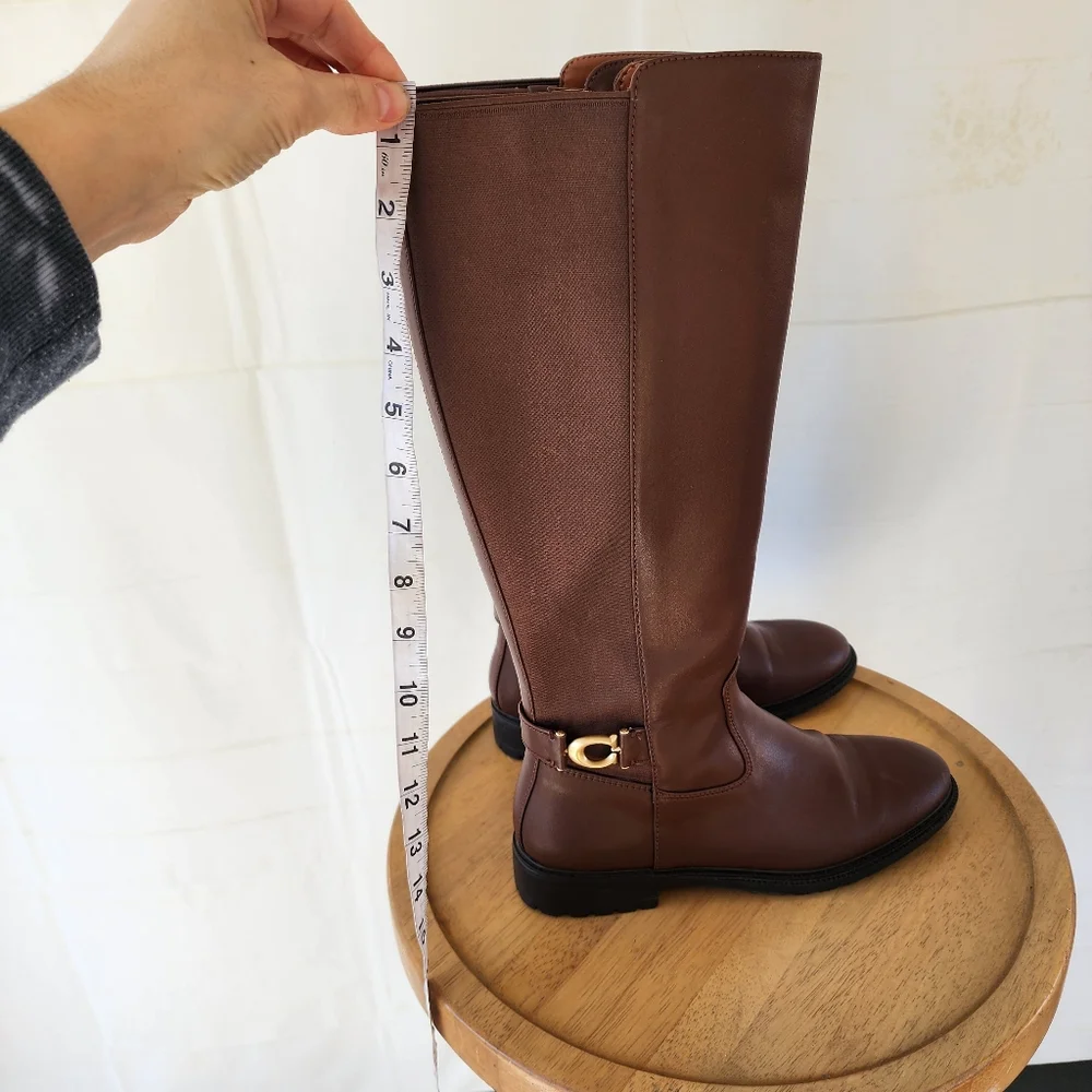Coach Faith Knee-High Women's Lug Sole Riding Boots